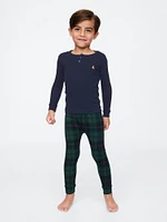 Pyjama henley en coton biologique brossé pour Bébé et Tout-petit