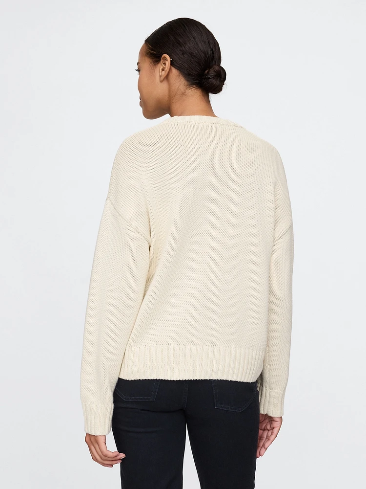 100% Cotton Relaxed Sweater