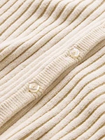 Plaited Rib Crop Cardigan