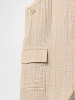 Baby Crinkle Gauze Overalls