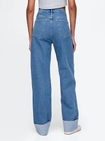 Mid Rise Cuffed '90s Loose Jeans