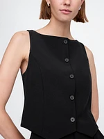 BiStretch Boatneck Crop Vest