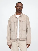 Veste à coupe carrée en denim emblématique Douceur suprême