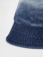 Chapeau cloche en denim ombré