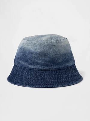 Chapeau cloche en denim ombré