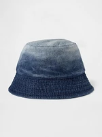 Chapeau cloche en denim ombré