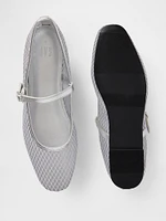 Mesh Mary Jane Flats