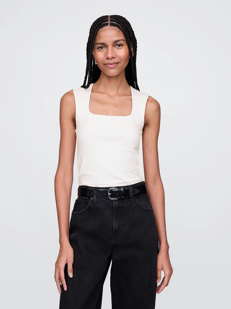 CloseKnit Jersey Square-Neck Top