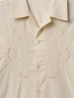 Eyelet Poplin Shirt