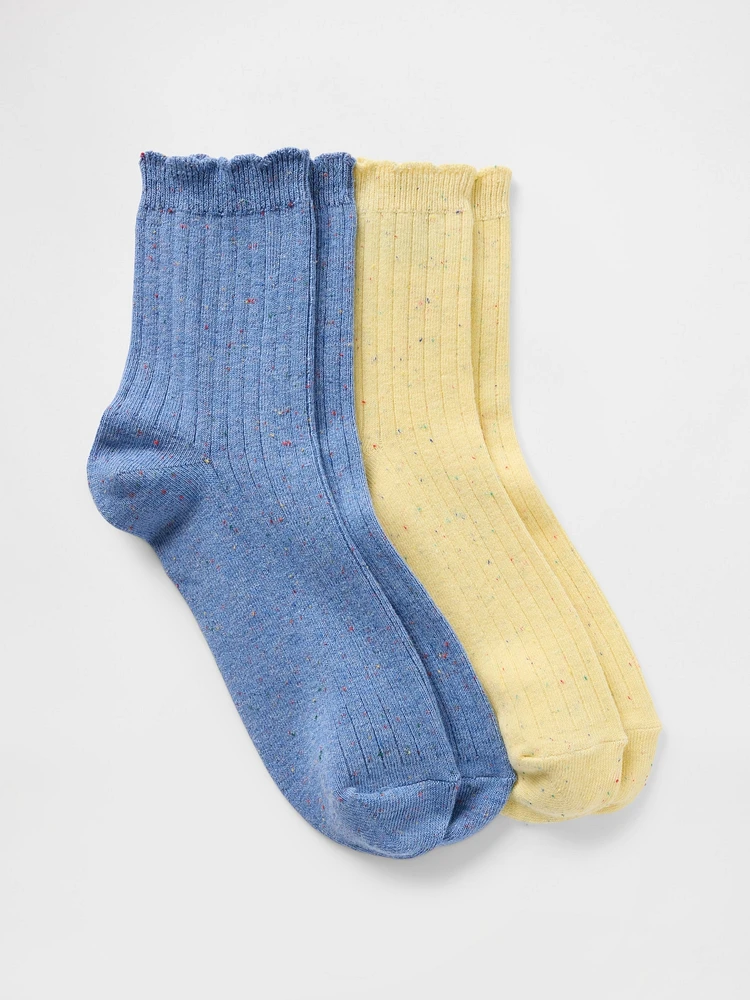 Confetti Half Crew Socks