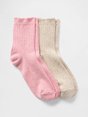 Confetti Half Crew Socks