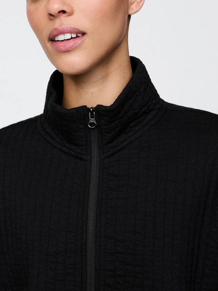 GapFit Quilted Jacquard Jacket