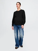 Maternity Lightweight CashSoft Pointelle Sweater