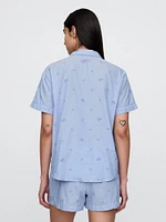 Embroidered PJ Shirt