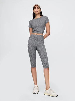 GapFit Smooth High Rise Jersey Crop Leggings