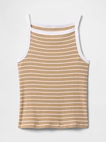 Modern Apron-Neck Tank Top