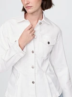 Cinched Denim Jacket