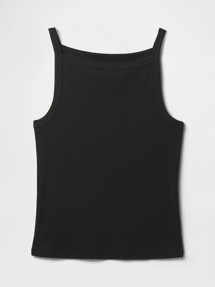Modern Apron-Neck Tank Top