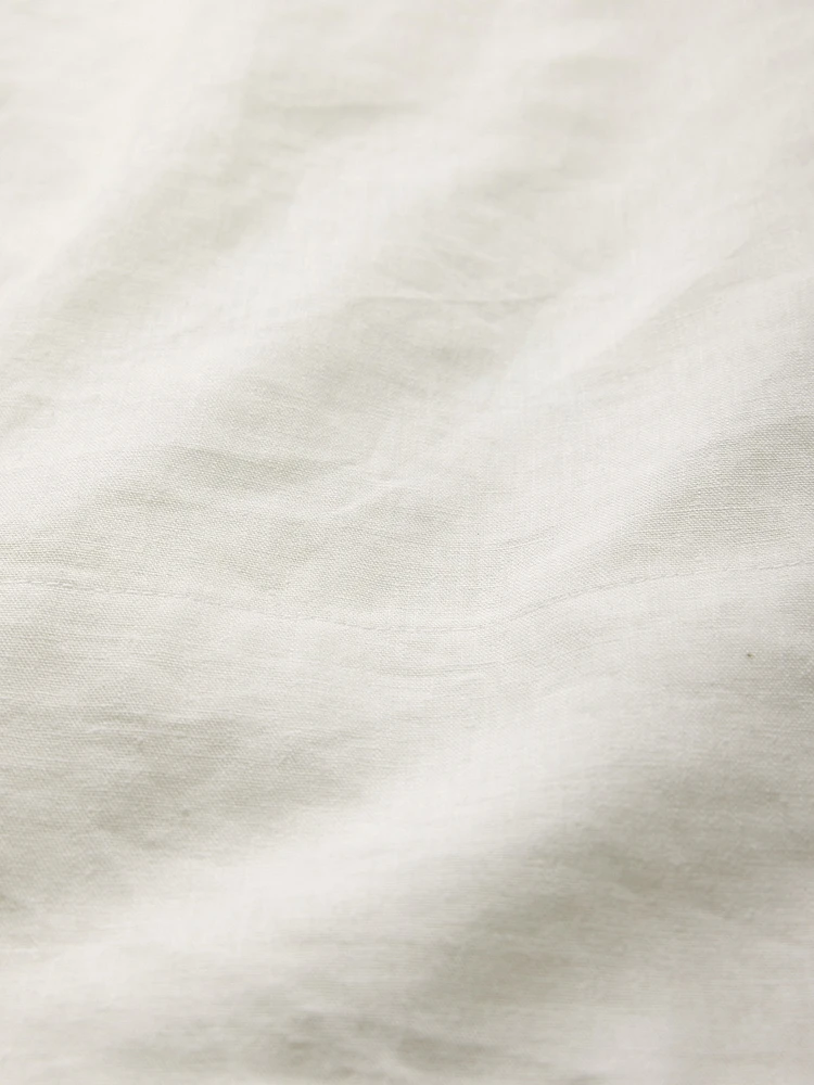 Linen-Blend Mini Shift Dress
