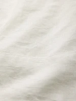 Linen-Blend Mini Shift Dress