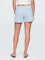 Mid Rise Easy Denim Boxer Shorts