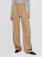 Mid Rise Easy Utility Barrel Pants