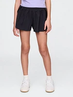 Kids Quick-Dry Butterfly-Hem Run Shorts