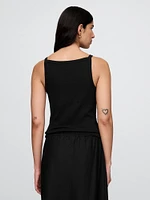 Modern Apron-Neck Tank Top