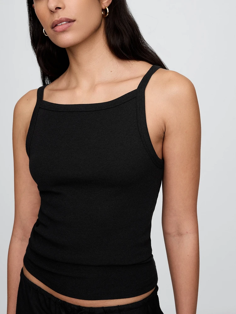 Modern Apron-Neck Tank Top