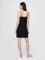Modal Lace-Trim PJ Dress
