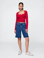 CloseKnit Jersey Henley T-Shirt