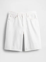 11" Mid Rise Longline Denim Shorts