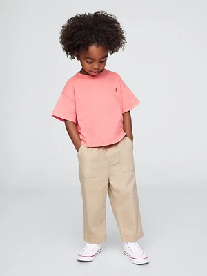 Pantalon coupe baril à taille élastique ultra-doux pour Bébé et Tout-petit