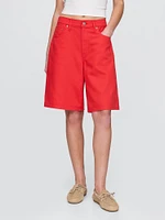 11" Mid Rise UltraSoft Longline Denim Shorts