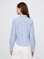 Organic Cotton Fitted Crop Shirt