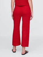 100% Cotton Crochet Ankle Pants