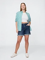 5" Mid Rise Denim Girlfriend Shorts