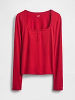 CloseKnit Jersey Henley T-Shirt