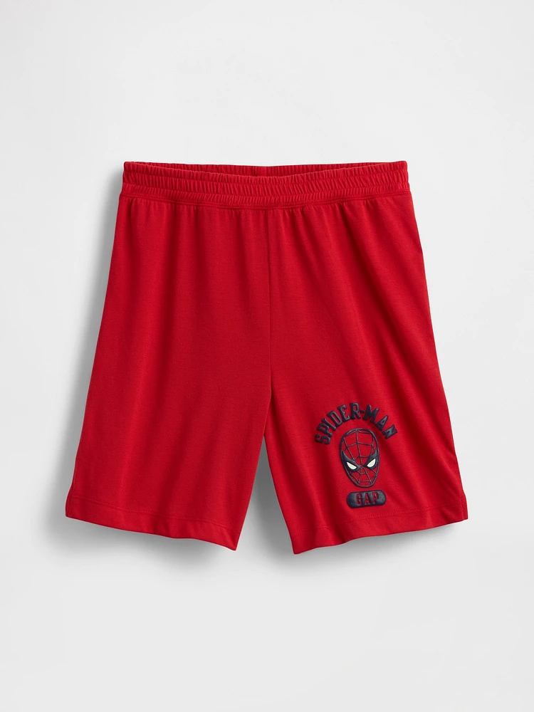 Kids Marvel Spider-Man Recycled PJ Shorts