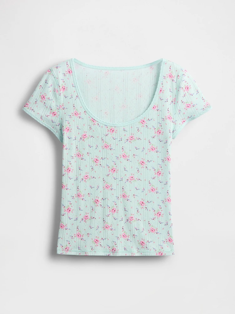Pointelle Top