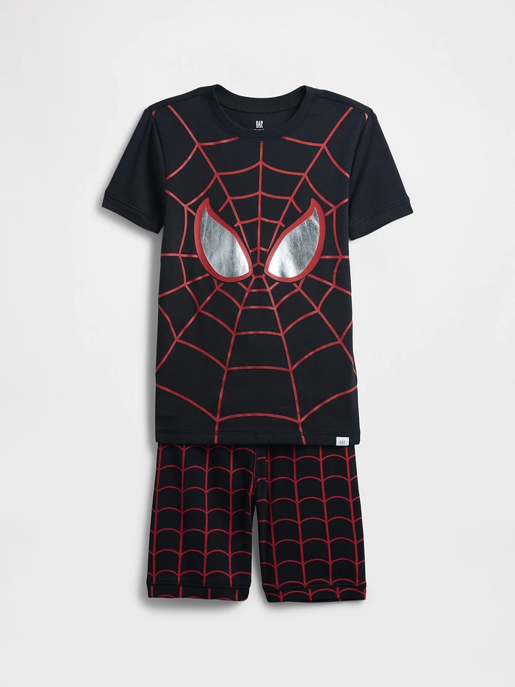 Kids Marvel Spider-Man Organic Brushed Cotton PJ Set