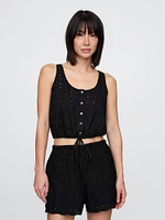 Cinched-Hem Crop Top