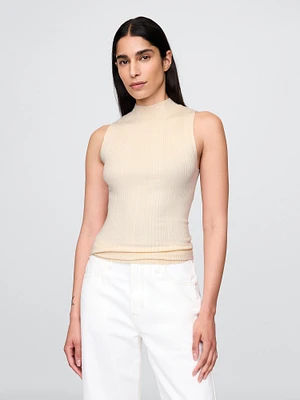Rib Mockneck Tank Top