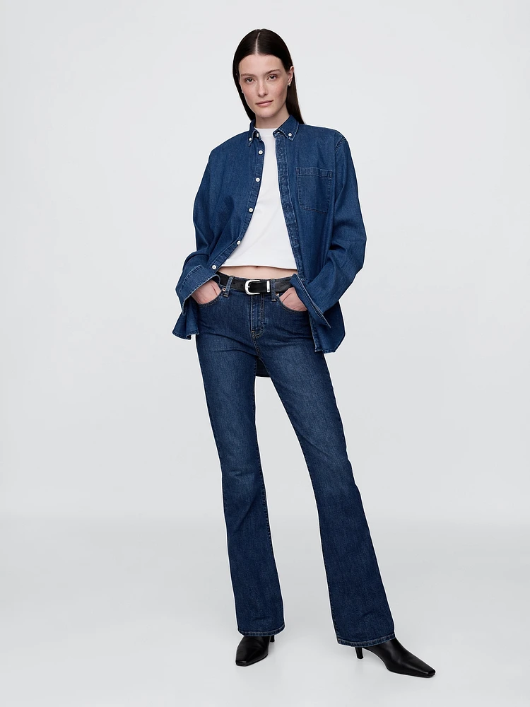 Mid Rise Baby Boot Jeans