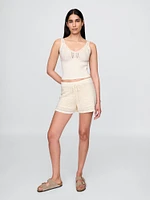 Crochet Sweater Crop Tank Top