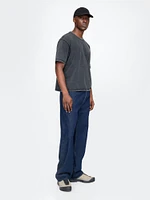 T-shirt court en tissu épais