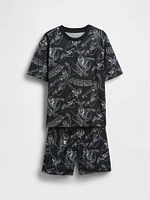 Kids Marvel Recycled Spider-Man PJ Short Set