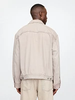 Veste à coupe carrée en denim emblématique Douceur suprême
