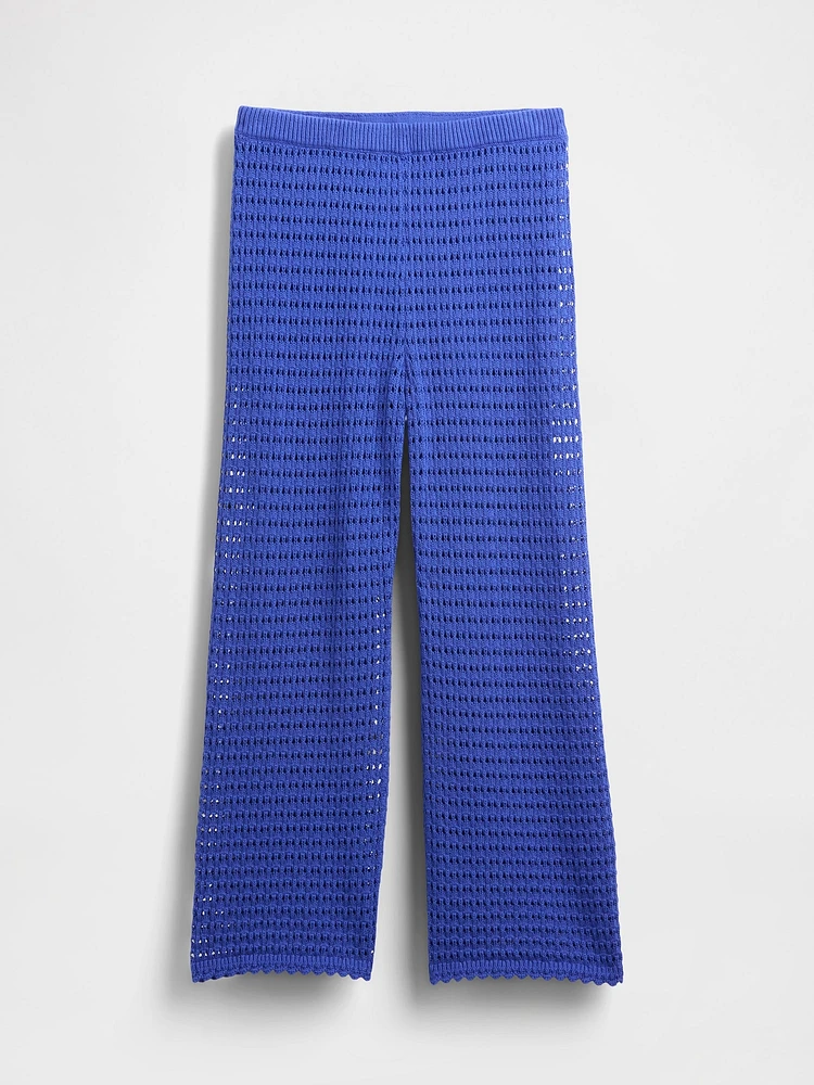 100% Cotton Crochet Ankle Pants