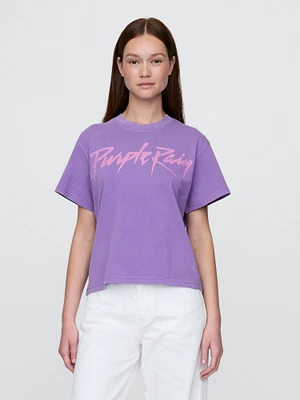 Purple Rain Relaxed Graphic T-Shirt
